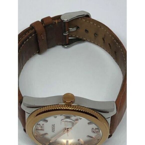 Fossil ES3827 Women's Brown Leather Analog Dial Quartz Genuine Wrist Watch Bb955 - Picture 6 of 9